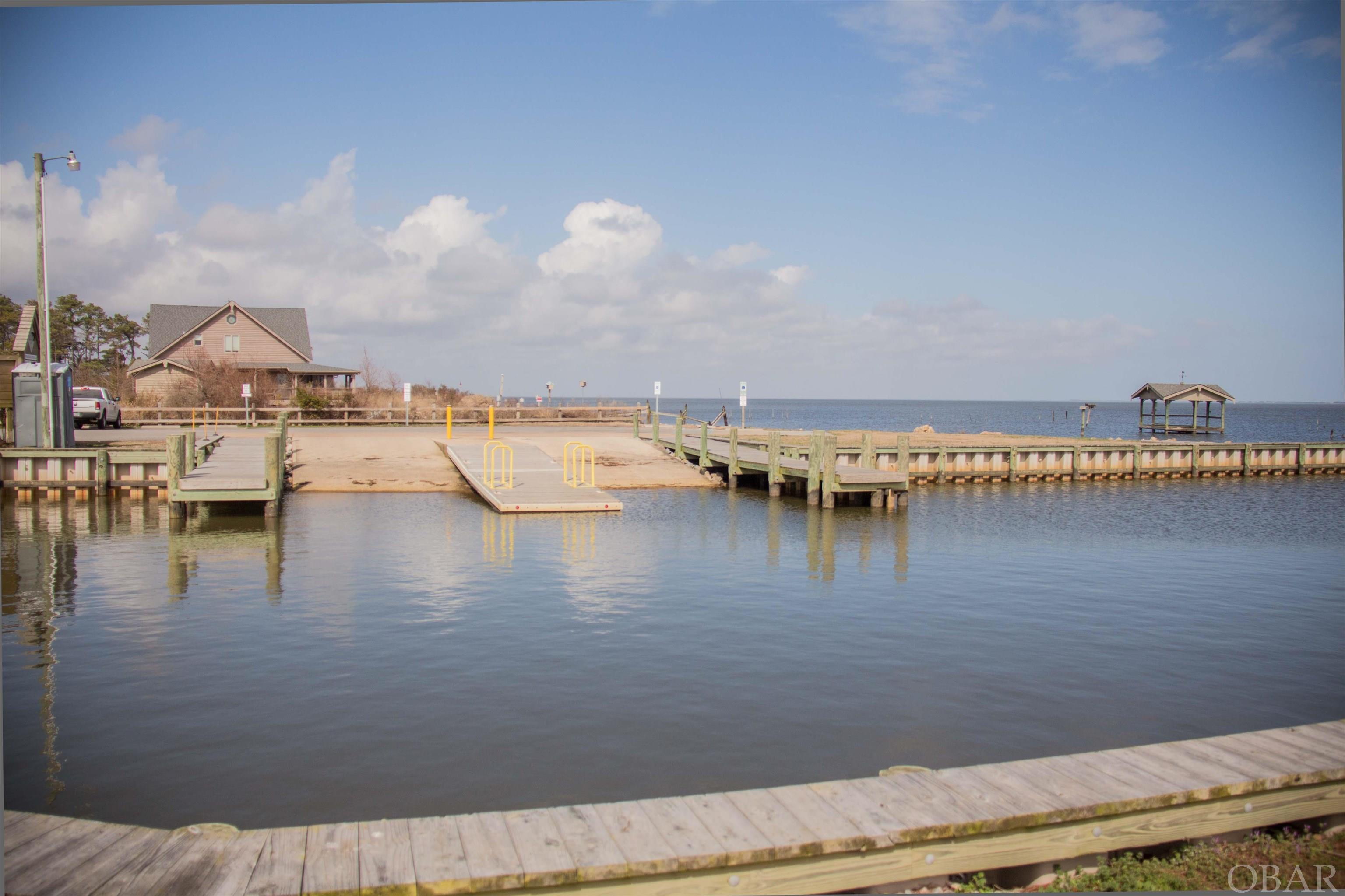 Another view of 2 boat launch ramps at this public boat ramp 1.5 miles from the lot.